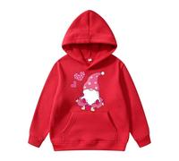 Générique Pull Fille 14 Ans Sweatshirt à Capuche Amour, Haut Fête des Amoureux, Vêtement Confortable, Hoodie Fille Loisirs Hiver(Red, 13-14Years)