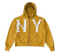 Générique Pull Fille 14 Ans Sweatshirt à Capuche Anime, Haut Manga Chaud Hiver Automne, Vêtement Garçon Fille Tendance, Hoodie Ample(Yellow, 9-10 Years)