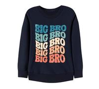 Générique Pull Fille 14 Ans Sweatshirt Imprimé Lettres, Haut Manches Longues Confortable École, Tenue Ado Fille Tendance Automne Hiver, Vêtement Élastique(Navy, 4-5 Years)
