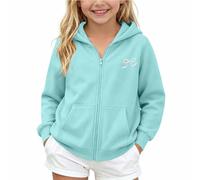 Générique Pull Fille - Sweat à Capuche Chaud à imprimé Minimaliste Classique pour Filles