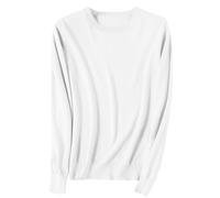 Générique Pull Fin à Manches Longues pour Femme Pulls à col en V/Rond pour Femme Pull léger et décontracté à Manches Longues de Couleur Unie Pulls ajusté en Tricot Doux Chemisier tricoté élégant