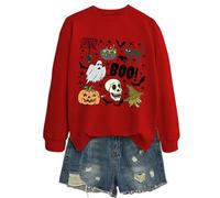 Générique Pull Halloween Vetement Femme Veste Capuche Automne Costume Vampire Sweat Shirt Fille Gilet Oversize Haut Citrouille Enfant