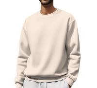 Générique Pull Haut à Capuche en Polyester épais à col Rond pour Homme, imprimé Halloween, Mignon, décontracté et Tendance Pull en Polaire Demi Zippé pour Homme (Light Yellow, XXL)