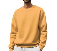 Générique Pull Haut à Capuche en Polyester épais à col Rond pour Homme, imprimé Halloween, Mignon, décontracté et Tendance Pull en Polaire Demi Zippé pour Homme (Orange, M)