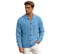 Générique Pull Homme Chic,Pull DéContracté pour Homme à Manches Longues Gilet en AjouréE Tenue Estivale LéGèRe Et Tendance Coupe Pratique pour Sorties Quotidiennes Et FlâNeries Urbaines