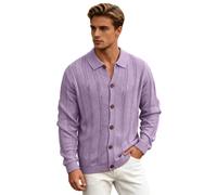 Générique Pull Homme Chic,Pull DéContracté pour Homme à Manches Longues Gilet en AjouréE Tenue Estivale LéGèRe Et Tendance Coupe Pratique pour Sorties Quotidiennes Et FlâNeries Urbaines