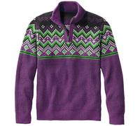 Générique Pull Homme Col Rond Tricoté Motif Torsadé Contrasté Manches Longues Pullover Hiver Décontracté Sweater Homme Jeune (Purple, S)