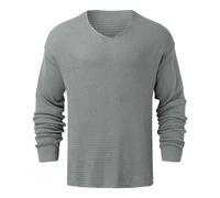 Générique Pull Homme Hiver Chaud - Pull Ample Homme Manches Longues col V Automne Hiver Tricot Chaud élégant décontracté Confortable Douce vêtement extérieur Tendance