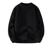 Générique Pull Homme Hiver - Pull Ample à col roulé Semi-Haut pour Hommes Grande vêtements Chauds à Aiguilles épaisses tricotée Confortable Automne Hiver