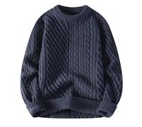 Générique Pull Homme Hiver - Pull Ample à col roulé Semi-Haut pour Hommes Grande vêtements Chauds à Aiguilles épaisses tricotée Confortable Automne Hiver