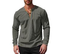 Générique Pull Homme Hiver Sweats Col Polo Manches Longues Chaud Pullover Sweatshirt Thermique Couleur Unie Coton Top Sweet sans Capuche Sweat Vert de l'armée XL