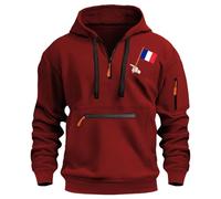 Générique Pull Homme Hiver Vintage Art Classic Paintings Stylish Design Sweatshirt Sweat À Capuche Zippé en Maille Col Rond Tee Encolure Ronde Slim Fit Humour Sweats à (Vin,L)