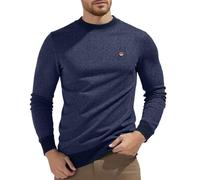 Générique Pull Homme Manches Longues Tricoté en Maille Sweat Slim Fit Deux Pullover Vintage Pull Noel Automne Hiver Grandes Tailles Sweatshirt