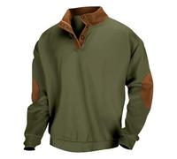 Générique Pull Homme Travail,Sweat-Shirt Polaire Homme à Col Roulé - Pull Hiver Chaud et Épais pour Randonnée et Camionneur - Taille Standard,09 Vert armée,5XL