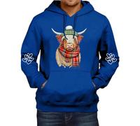Générique Pull Homme Vintage Art Classic Paintings Stylish Design Sweatshirt Sweat Homme A Capuche Polo Knit Crew Neck en Tricot Col V Cachemire Mélangé Vintage Rugby (Bleu,L)