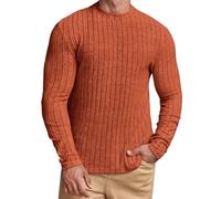 Générique Pull Hommes Grande Taille en Tricot Hoodie À Col Rond À Manche Longue Chaude pour Printemps Automne Hiver Sweater Coupe Slim Basique Tunique Pull De Couleur Unie Classique Douce Hauts