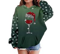 Générique Pull Moche de Noel EnfantSweats à Capuche pour Filles et Tout-Petits : Les Chemises sont Vertes et remplacées par des Pulls.(Vert,4-5 Ans)