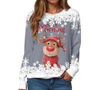 Générique Pull Moche De Noel Femme Plaid Tenue Famille Sapin Noël Sweat pour Rigolo Sweat-Shirt Renne Le La Grande Sweatshirt Shirt Drole À Capuche