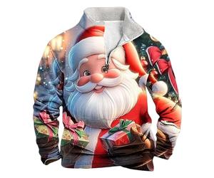 Générique Pull Moche Homme Noel Pull'de Famille Personnalisable Sweat Deco De Lumineux Noël Coton 3XL Tres Village XXXL Femme Tenue Sweet Adulte LED Stickers Fenetre Musical Deux Personnes Renne