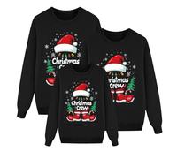 Générique Pull Moche Noel Famille Assorti, Femmes Ugly Christmas Jumper Pullover Sweat Shirt Sweat-Shirt De NoëL Ensemble Familial Nouvel an Doux Confortable Deguisement GarçOn Ensemble Noel