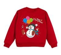 Générique Pull Noel Bebe Fille, Sportswear Enfant Pull De Noël Bonhomme De Neige avec Imprimé Noël Mode Pull De Noël Enfant Déguisement Noel Garçon Fille