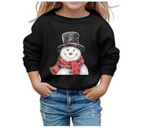 Générique Pull Noel Enfant Noël Enfants Enfant Garçons Filles Lettre À Manches Longues Dessin Animé Sweat Hauts Tenue De Noël Débardeur Garçons