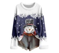 Générique Pull Noël Femme Hiver Drole Hoodie Moche Noel Père Rond Chaud Renne Sweat a Capuche Oversize Sweats De XXL