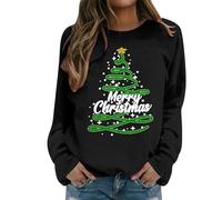 Générique Pull Noel Femme Mochi De Noël Sapin Plaid Sweat pour Polaire Sweats Femmes Drole Sweatshirt Moche Lumineux Chaud Le La Grande Famille