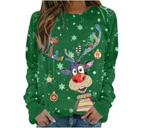 Générique Pull Noel Femme,Pull Moche De Noel,Sweat NoëL Drole Sweats De Femme Grande Taille Sweat Shirt Cadeau Pullover Motif NoëL Sweatshirt NoëL Chic Pulls NoëL 2025 Conforts Top Hiver