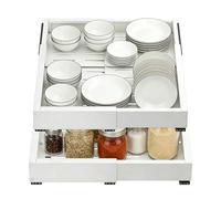 Générique Pull Out Cabinet Organizer - Telescopic Storage Basket, Slide Out Cabinet Organizer with Smooth Glide, Home Pantry Laundry Storage, Desk Organizers, Dresser Shelf Storages for Easy Access