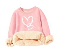 Générique Pull-Over Chaud à Manches Longues pour Enfants, Ample, Motif cœur,Chaleur optimale | Coupe Ample | Manches Longues | Motif cœur | Idéal mi-Saison