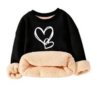 Générique Pull-Over Chaud à Manches Longues pour Enfants, Ample, Motif cœur,Chaleur optimale | Coupe Ample | Manches Longues | Motif cœur | Idéal mi-Saison