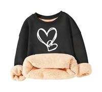 Générique Pull-Over Chaud à Manches Longues pour Enfants, Ample, Motif cœur,Chaleur optimale | Coupe Ample | Manches Longues | Motif cœur | Idéal mi-Saison