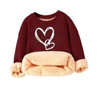 Générique Pull-Over Chaud à Manches Longues pour Enfants, Ample, Motif cœur,Chaleur optimale | Coupe Ample | Manches Longues | Motif cœur | Idéal mi-Saison