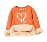 Générique Pull-Over Chaud à Manches Longues pour Enfants, Ample, Motif cœur,Chaleur optimale | Coupe Ample | Manches Longues | Motif cœur | Idéal mi-Saison