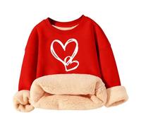 Générique Pull-Over Chaud à Manches Longues pour Enfants, Ample, Motif cœur,Chaleur optimale | Coupe Ample | Manches Longues | Motif cœur | Idéal mi-Saison