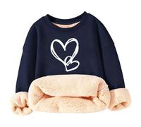 Générique Pull-Over Chaud à Manches Longues pour Enfants, Ample, Motif cœur,Chaleur optimale | Coupe Ample | Manches Longues | Motif cœur | Idéal mi-Saison