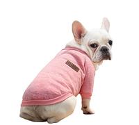 Générique Pull pour Chien Petite Taille, Sweat Vêtements pour Chiens Chauds, Teckel Manteau d'hiver Adapté aux Chiens de Petite et Moyenne Taille Pug French Bulldog A