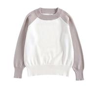 Générique Pull pour garçon,Pull tricoté uni Enfants Demi Saison Automne Haut en Stretch Doux et léger Manches Longues Pulls Tops Les Activités de Plein Air Randonnée