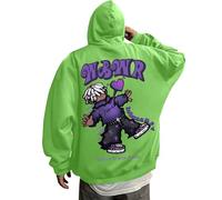 Générique Pull pour Homme Vintage Art Classic Paintings Stylish Design Sweatshirt Sweet Homme À Capuche 4XL sous-Pulls Col Zippés Ample Maillot De Survêtement Gilet Sweat XL (Light Vert,L)
