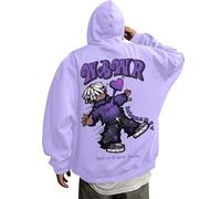 Générique Pull pour Homme Vintage Art Classic Paintings Stylish Design Sweatshirt Sweet Homme À Capuche 4XL sous-Pulls Col Zippés Ample Maillot De Survêtement Gilet Sweat XL (Light Violet,L)