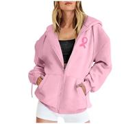 Générique Pull Rose Sweatshirts Femme Sweater Sweat Garcon Polaire Hiver Chaud Pale Veste À Capuche Zippée Ruban a Zippé Long Sweat-Shirt Mi Saison