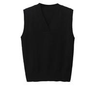 Générique Pull sans Manche Femme Col V Manches Grande Taille Universitaire Automne Laine Cachemire À Tricoter Légère Hiver Chaud Chic Et Élégant Gilet en Leopard avec Fentes Latérales Vert