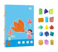 Générique Pull String 3D Geometry Learning Book, 11.81x8.27 inches Interactive Pop-Up Models, Educational Teaching Aid, Classroom, Home Learning, Education