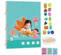 Générique Pull String 3D Geometry Learning Book, 3D Geometry Learning Book,Interactive Pull-String Geometry Learning Kit with Pop-Up, Enhance Geometric Understanding Braided Rope Design (12 Models)