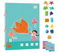 Générique Pull String 3D Geometry Learning Book - Interactive Educational Toy with 9/12/15 Solids, Braided Rope Design for Kids 5-12, Teaches Volume & Surface Area Formulas (#2)