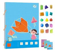 Générique Pull String 3D Geometry Learning Book - Interactive Educational Toy with 9/12/15 Solids, Braided Rope Design for Kids 5-12, Teaches Volume & Surface Area Formulas (#3)