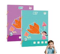 Générique Pull String 3D Geometry Learning Book,Interactive Pull-String Geometry Learning Kit with Pop-Up Models,Volume & Area Exploration,Make Math Fun & Interactive! (9+12 Models)
