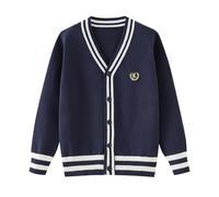Générique Pull Sweater Col Rond Manches Longues Garçon,Pull en Tricot Torsadé Automne Hiver Demi Saison Ample et Confortable Manteau pour garçon Haut de Qualité Respirant Quotidien Détente Sorties
