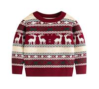 Générique Pull Sweater pour Garçon,Pull Col V Garçon Demi Saison Automne Imprimé Leger Basique Décontracté Coupe Slim Sweat-Shirt Fit Respirant Les Activités de Plein Air Randonnée